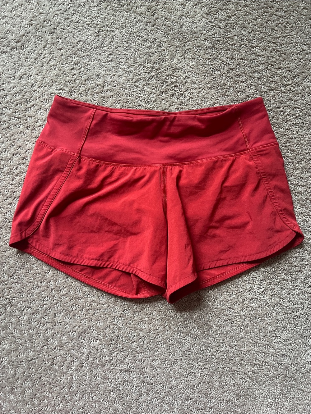 Lululemon Women's Burnt Red Performance Shorts